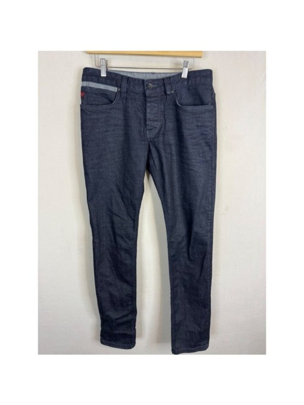 Strellson Sportswear Robin Slim Straight Jeans Dark Indigo 32x34 Button Fly